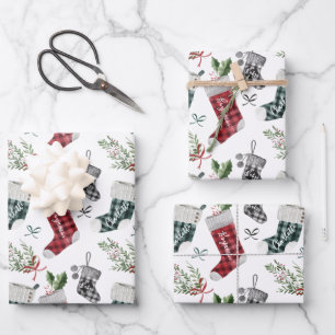 Zwangerschap Aankondiging Waterverf Gezinsinventar Inpakpapier Vel