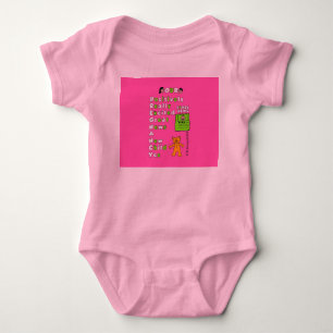 Zwangerschap Acroniem Meisje Roze Achtergrond Body Romper