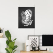 Zwangerschap baarmoeder Anatomie Obstetrisch Decor Poster (Thuiskantoor)