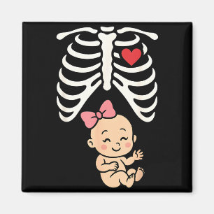 Zwangerschap Baby Meisje Ribbenkast Mama Schattig Magneet