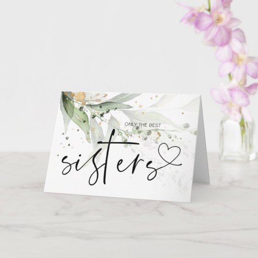 Zwangerschap Baby onthullen geschenk aan mijn zus Kaart (Orchidee)