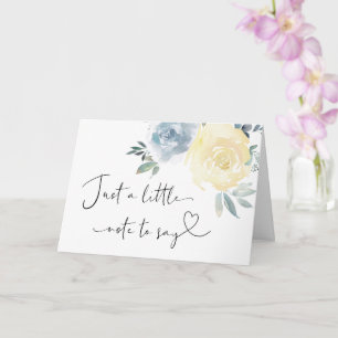 Zwangerschap Baby Reveal voor Familie Blauwe Bloem Kaart