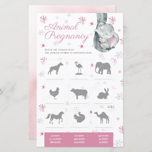 Zwangerschap Baby shower (Voorkant / Achterkant)