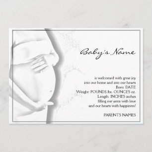 Zwangerschap Belly Baby Sketch Aankondiging