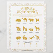 Zwangerschap bij dieren [Goudlijnen] Briefhoofd (Voorkant / Achterkant)