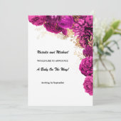 Zwangerschap en borstvoeding aankondiging (Staand voorkant)