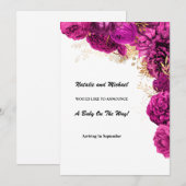 Zwangerschap en borstvoeding aankondiging (Voorkant / Achterkant)