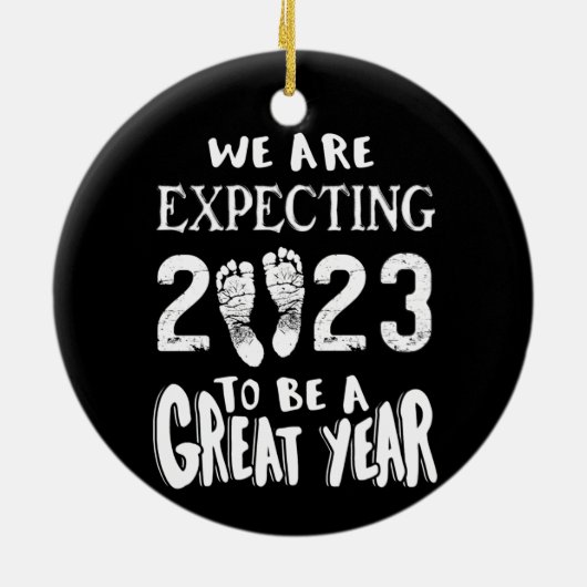 Zwangerschap en gender onthulling We verwachten 20 Keramisch Ornament (Achterkant)