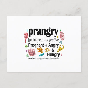 Zwangerschap en honger = boos briefkaart