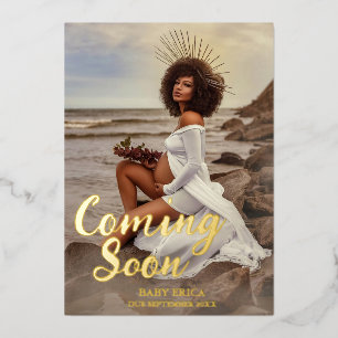 Zwangerschap Foto aankondiging Minimaal binnenko