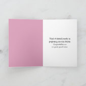 zwangerschap Gefeliciteerd Kaart (Binnen)