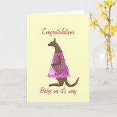 Zwangerschap Gefeliciteerd Kaart (Gele Bloem)