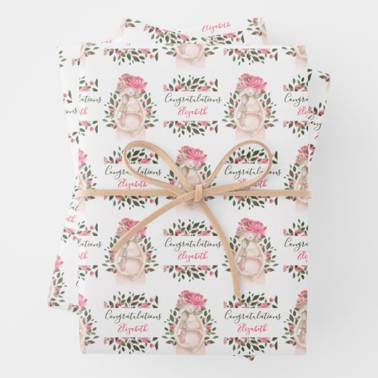 Zwangerschap Gefeliciteerd met het verpakken van p Inpakpapier Vel (In situ)