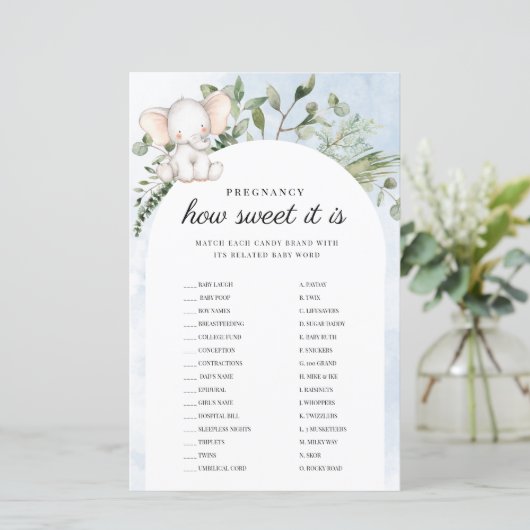 Zwangerschap Het is een blauw Baby shower spel (Staand voorkant)