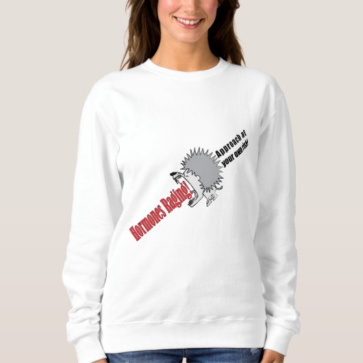Zwangerschap "Hormones Raging" Moederschap TShirt (Voorkant)