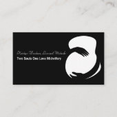 Zwangerschap in het zwart Wit Visitekaartje (Voorkant)