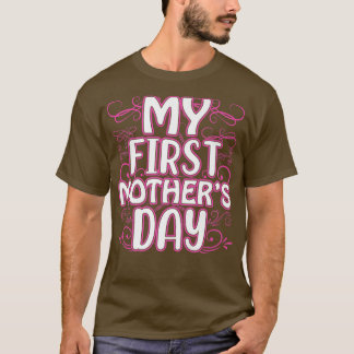 Zwangerschap Mam om mijn eerste moeder te worden T-shirt