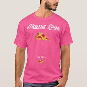 Zwangerschap Moeder Slice Lil Pizza Buik Zwangersc T-shirt