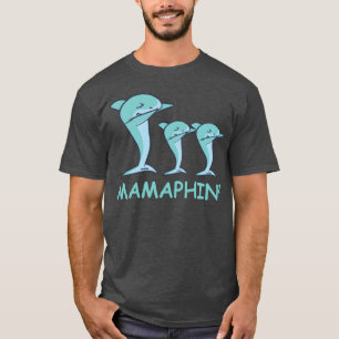 Zwangerschap moeder tweeling dolfijn vintage t-shirt
