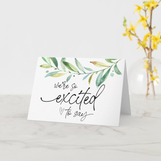 Zwangerschap Nieuwe baby onthaal voor familie en v Kaart (Gele Bloem)