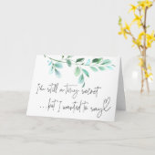 Zwangerschap Nieuwe baby onthaal voor familie en v Kaart (Gele Bloem)