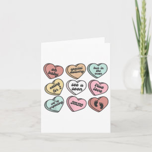 Zwangerschap Nieuwe Moeder Snoep Hart Liefdevolle  Kaart