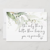 Zwangerschap onthullen grootouders We hebben een B Kaart (Voorkant)