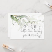 Zwangerschap onthullen grootouders We hebben een B Kaart (Voorkant / Achterkant in situ)