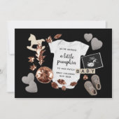 Zwangerschap Onthullen Herfst Thanksgiving Pompoen Aankondiging (Voorkant)