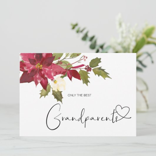 Zwangerschap onthulling Ouders van grootouders Bab Kaart (Staand voorkant)