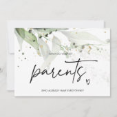 Zwangerschap Onthulling voor ouders Verras Im Zwan Kaart (Voorkant)