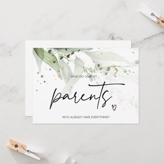 Zwangerschap Onthulling voor ouders Verras Im Zwan Kaart (Voorkant / Achterkant in situ)