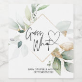 Zwangerschap Raad eens wat Baby eucalyptus onthult Wijn Etiket (Enkel label)