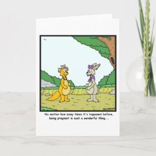 Zwangerschap: Rabbit cartoon Aankondiging