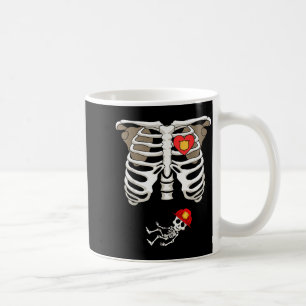 Zwangerschap Skelet Rib Funny Brandweerman Bump T- Koffiemok