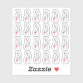 Zwangerschap Ultrasound Baby Checkup Tracker Plann Sticker (Vel)