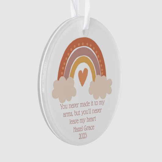 Zwangerschap Verlies Miskraam Kerstversiering Ornament (voorkant)