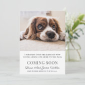 Zwangerschap Vlakke Aankondiging Kaart (Staand voorkant)