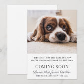 Zwangerschap Vlakke Aankondiging Kaart (Voorkant / Achterkant)