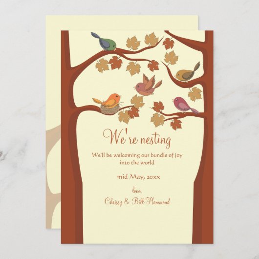 Zwangerschap Zwangerschap Aankondiging (Voorkant / Achterkant)