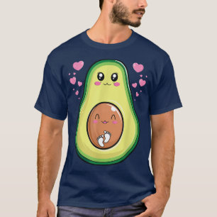 Zwangerschap Zwangerschap Aankondiging Avocado Vro T-shirt