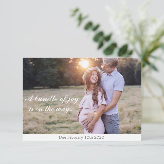 Zwangerschap Zwangerschap Kaart (Staand voorkant)