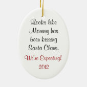 Zwangerschap Zwangerschap Mammie Keramisch Ornament (Achterkant)