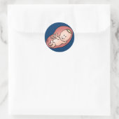 Zwangerschap - Zwangerschap Ronde Sticker (Tas)