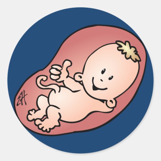 Zwangerschap - Zwangerschap Ronde Sticker (Voorkant)