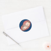 Zwangerschap - Zwangerschap Ronde Sticker (Envelop)