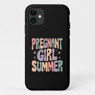 Zwangerschaps onthulling Zwangere Meisje Zomer Bab iPhone 11 Hoesje