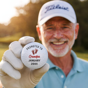 Zwangerschapsaankondiging aan grootouders Babyaank Golfballen