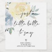 Zwangerschapsaankondiging Baby Onthullen Moeder om Wijn Etiket (Enkel label)