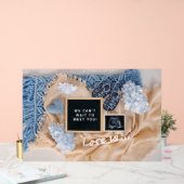 Zwangerschapsaankondiging Baby Welkomstkaart, Gesl Acryl Bord (Huwelijk)